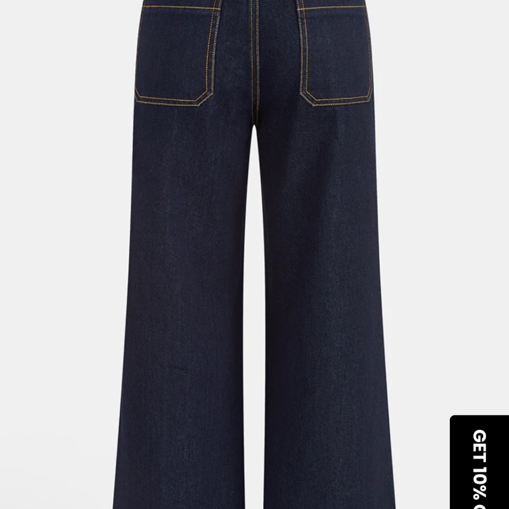 Commense Dark Blue Flare Jeans - Picture 2 of 4